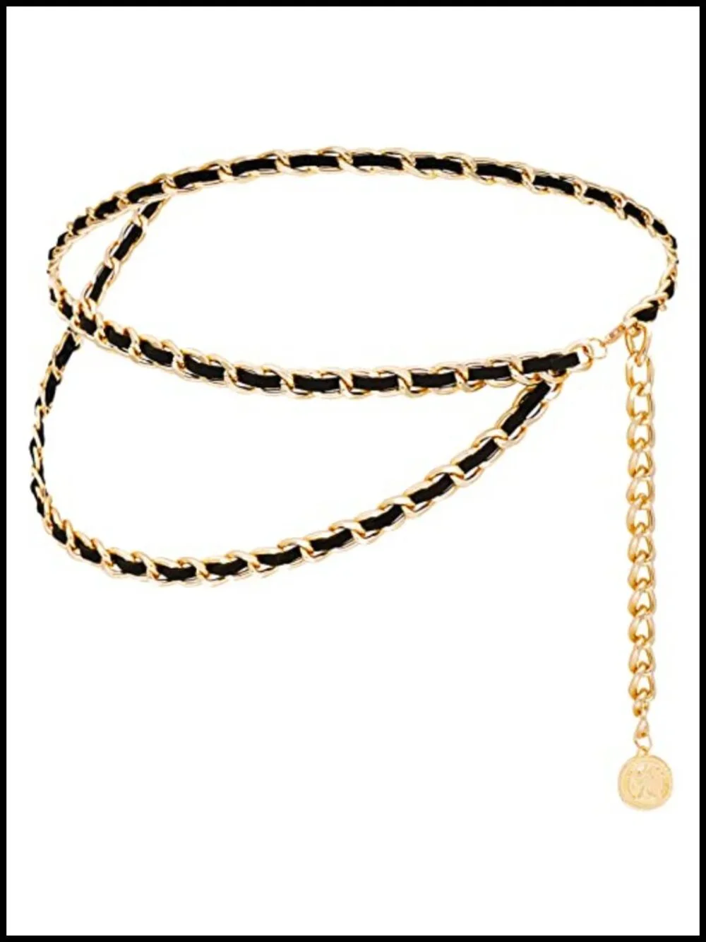 Layered Body Chain Belt with Tassels for Jeans & Dresses